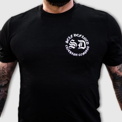 Self Defined Old English Tee - Black